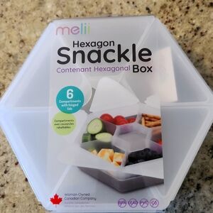 Melii Hexagon Snackle Box in Grey